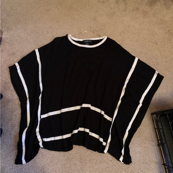 August Silk Poncho Sweater - Picture 2 of 4